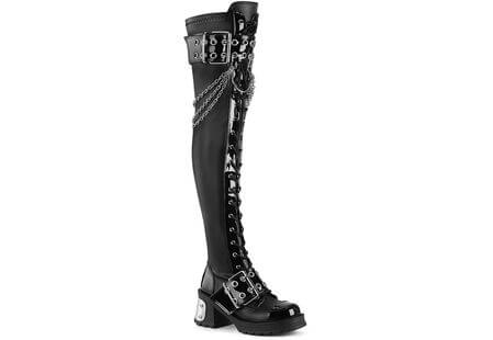 BRATTY-304 Over-The-Knee Gothic Platform Boots