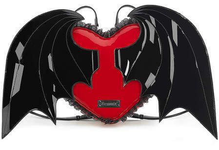 Demonia Gothic Batwing Heart Backpack