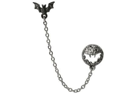 Luna Roost - Bat and Moon Earring