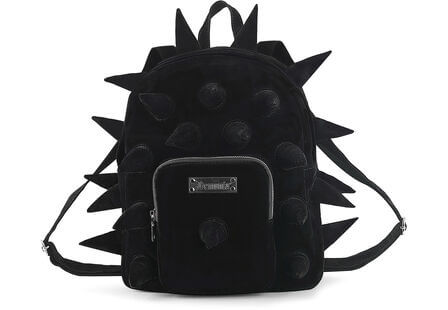 Velvet Gothic Backpack with Spikes